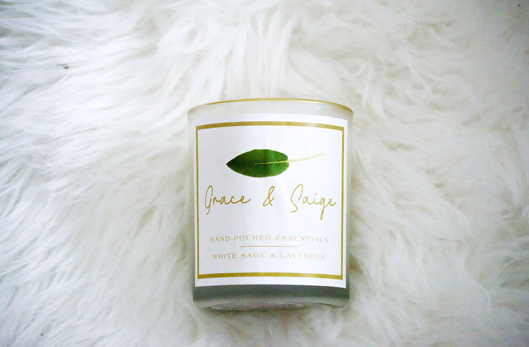 White Sage & Lavender Candle